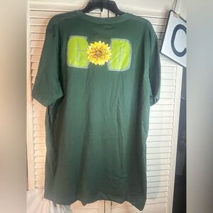 SUNFLOWER motivational Dark Green V-Neck Tee